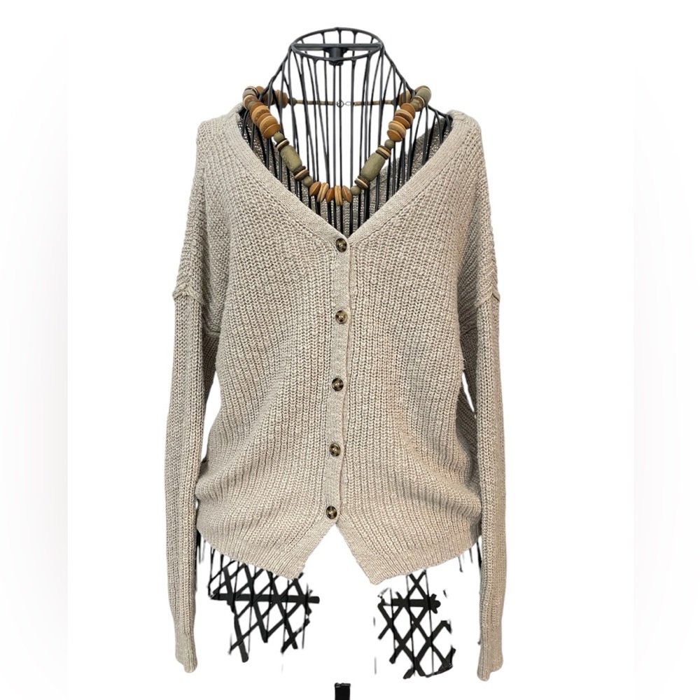 Khaki cardigan size XS